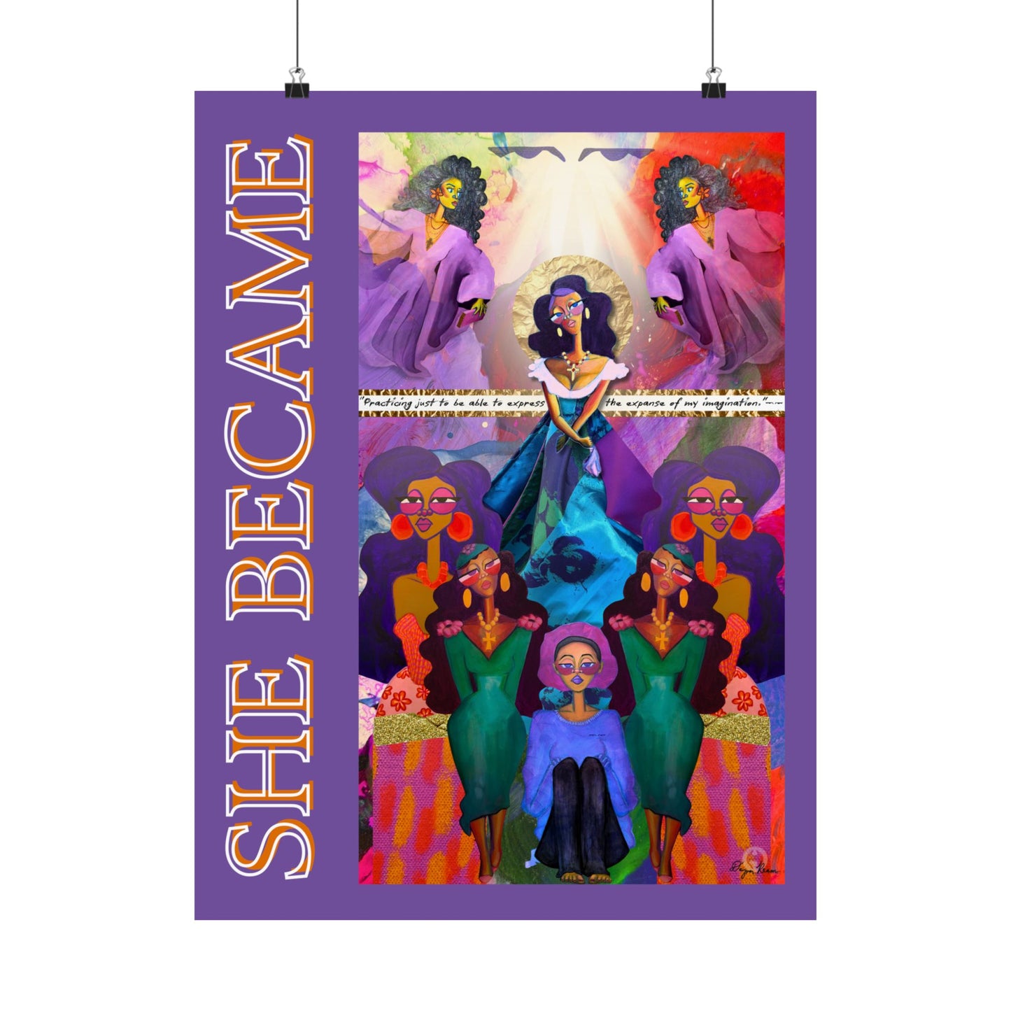 "She Became" 18x24 Matte Vertical Poster